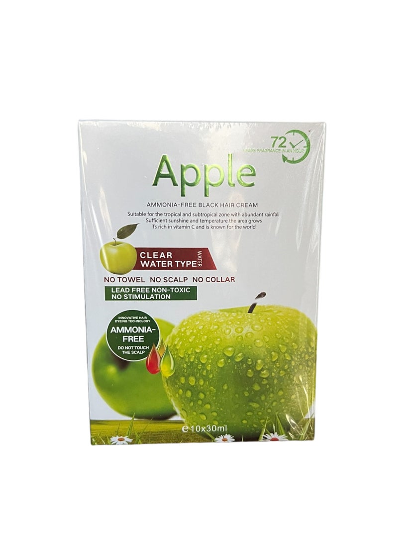 Apple Blossoms Apple Ammonia Free Black Hair Color Cream 30ml - Image 1